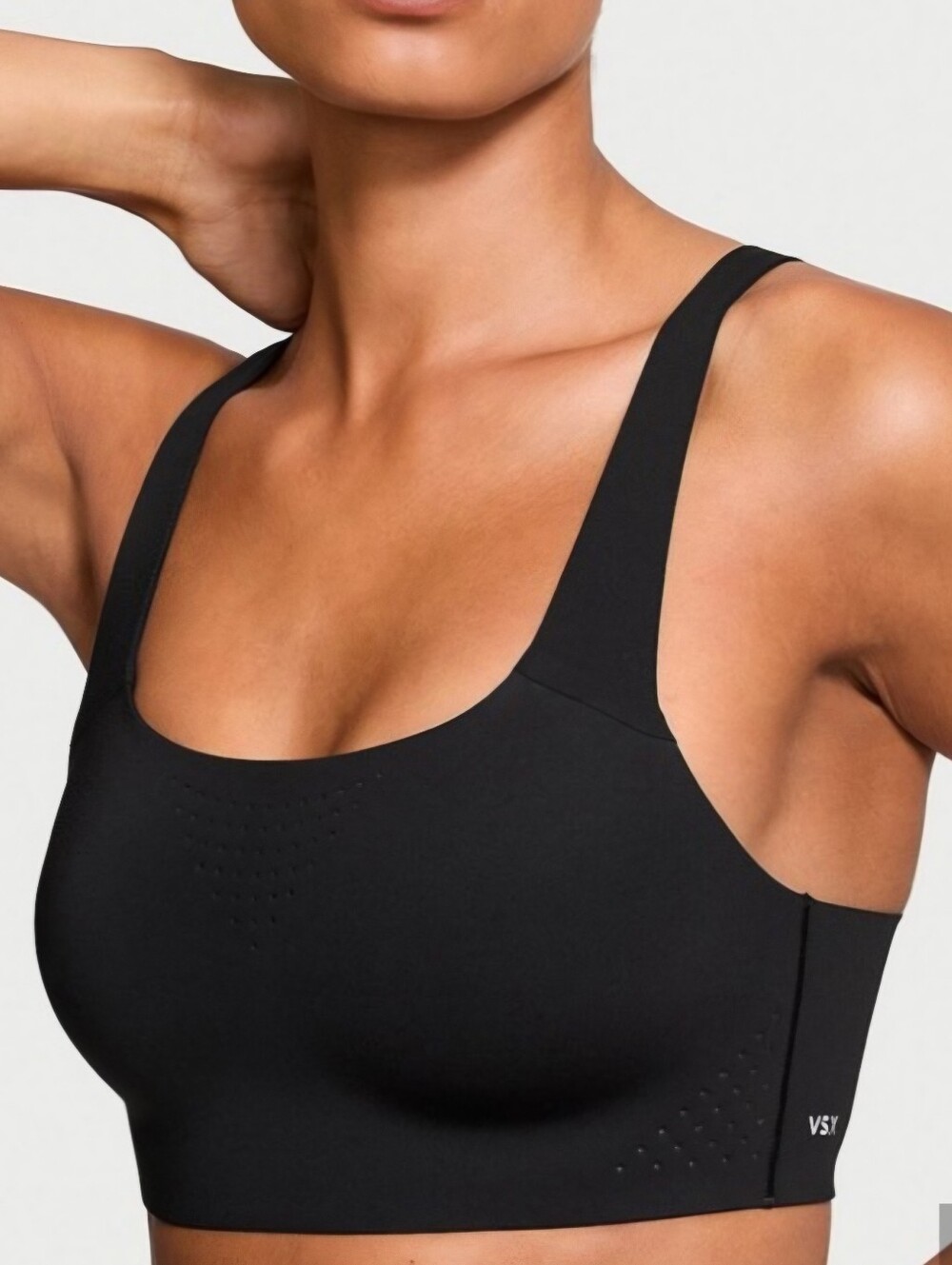 NWOT Victoria's Secret Black Featherweight Max Sports Bra 38D